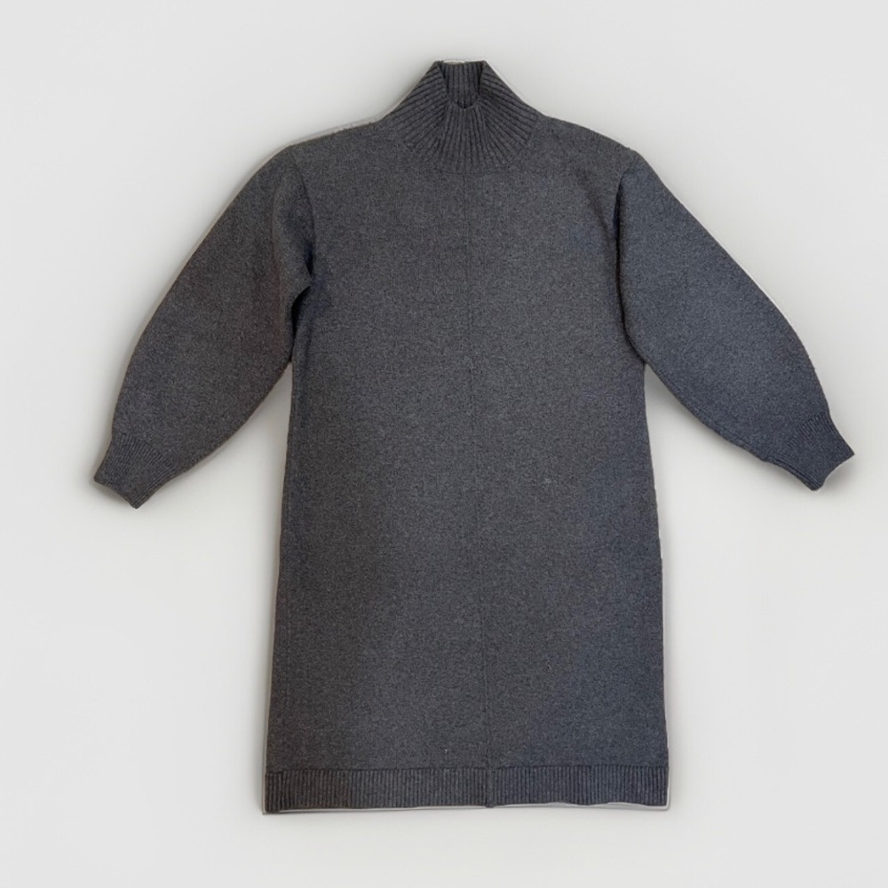 Banana Republic Dark Gray Turtleneck Sweater Dress Size M